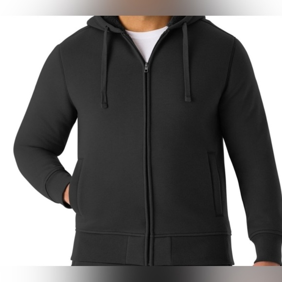 NWT 🆕❄️ Members Mark Sherpa Lined Hoodie Large Sams Club Warm Fleece XL - Picture 1 of 6